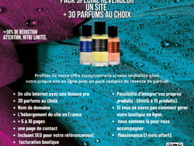 Site internet + 30 Parfums