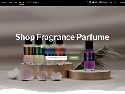 Accueil LVF 60 Site internet + 30 Parfums