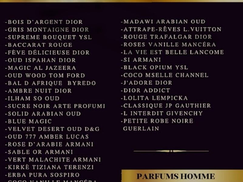 Parfums LA FOLIE DES DÉLICES