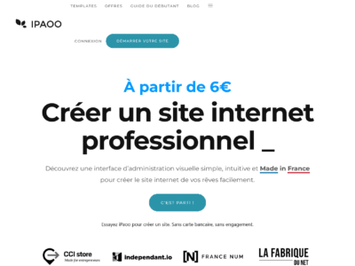 iPaoo | Solution de création de site Made in France