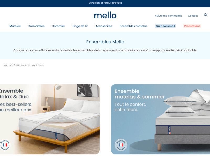 mello Matelas : Confort et Fabrication Française