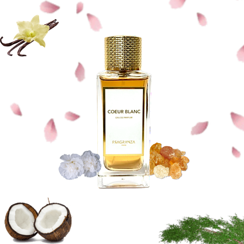 alt=Cœur Blanc Eau de Parfum Unisexe 100 ml.