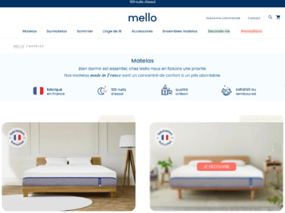mello Matelas : Confort et Fabrication Française