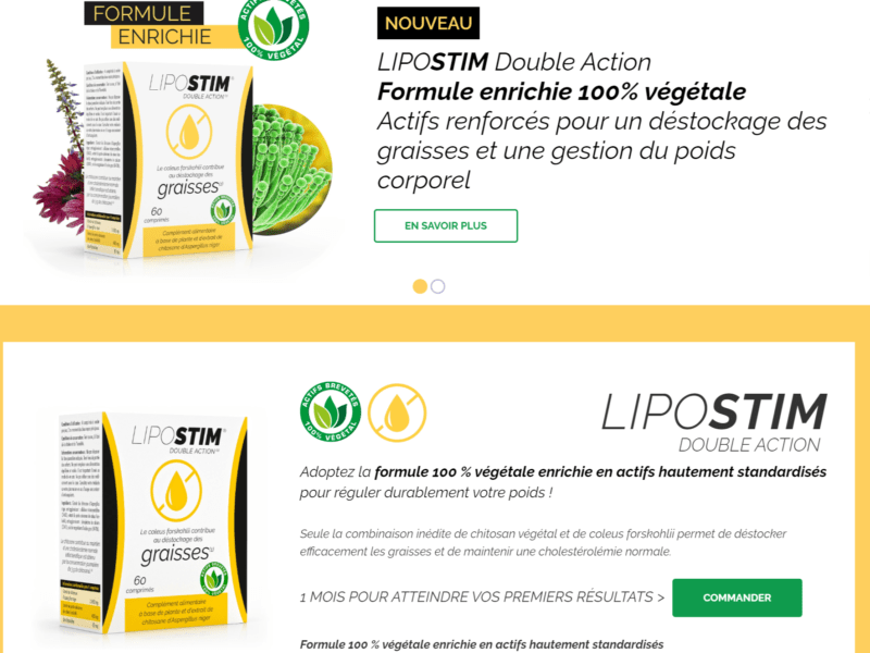 LIPOSTIM : Double Action Minceur et Relaxation 100% Naturelle
