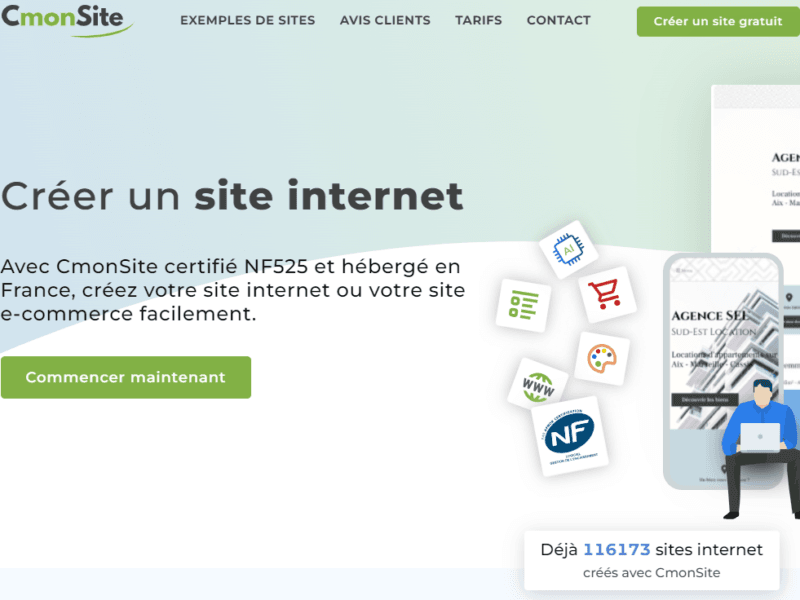 CmonSite : La Solution Française Complète pour Créer votre Site Internet Vitrine et E-commerce